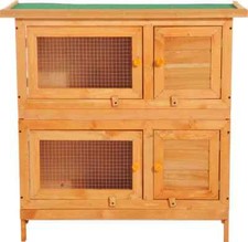 AllMyPets Gabbia per Conigli Conigliera da Esterno in Legno 90x45x90cm D51065