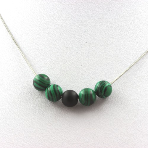 Collana perle onice nero - perle,