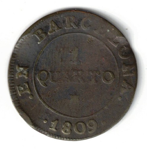 España moneda cuarto 1809 - moneda,