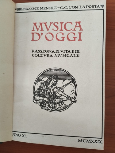 Musica oggi 1929 - d'oggi,