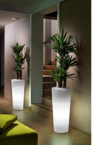 Vaso luminoso solare tondo86 - vaso,