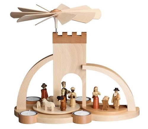 Piramide natale legno - piramide, di
