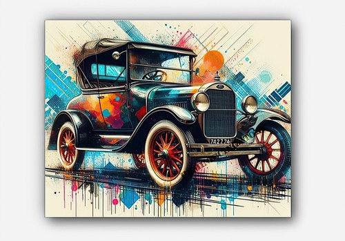 Quadro epoca ford - ford, modello