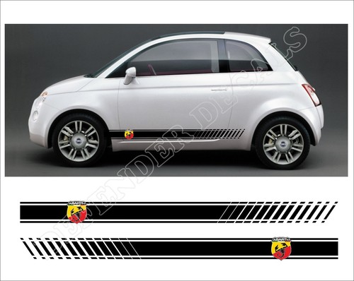 Fiat 500 stripes - fiat, abarth