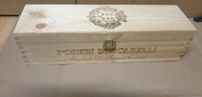 cassa di legno vuota del vino Podere Boscarelli da 1,5 da 1 bottiglia