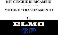 ★ KIT CINGHIE DI RICAMBIO 2 x PROIETTORE ELMO SP, HI DELUXE, SP-F, SM/F, SP-E ★