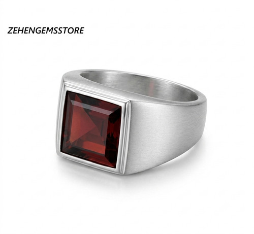 Anello quadrato uomo - quadrato, da