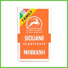 Mazzo di CARTE SICILIANE Regionali MODIANO da Gioco Family per Scopa Briscola 40