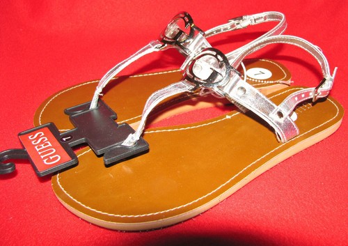 Nuove sandali strappy argento - nuove,