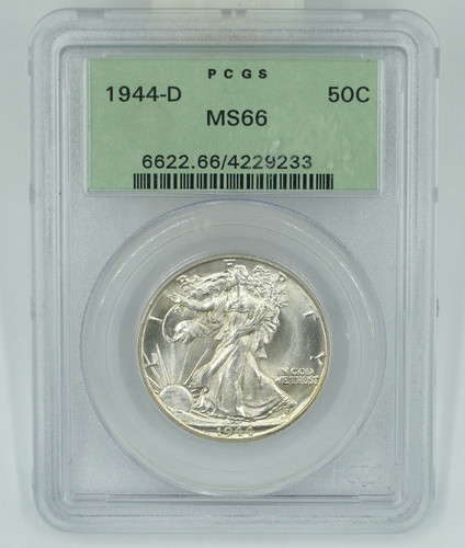 1944 pcgs ms66 walking - pcgs,