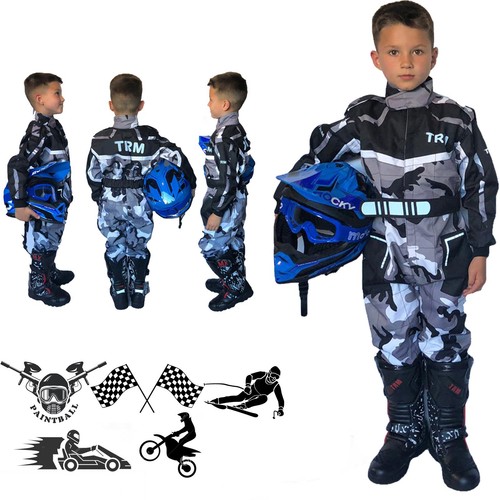 Tuta motocross bambino - tuta, fuori