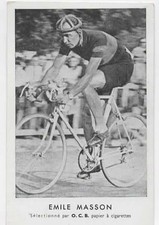 CYCLISME  EMILE MASSON EN CHAMPION DE BELGIQUE