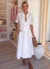 ZARA ABITO CAMICIA RICAMATO