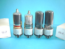 valvole Fivre Balilla 12J7 + 6A8 + 6V6 + 35L6  Tube Lampe radio ricambio