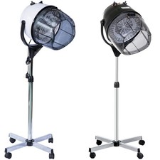 HOMCOM Casco Asciugacapelli 1180W ad Altezza Regolabile con Timer