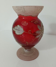 Vaso Silvestri in Vetro Rosso