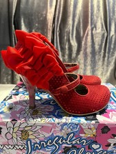 Stiletto rosso scamosciato