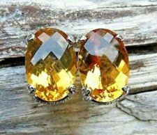 Orecchini donna 6 ct ovale