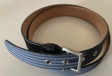 The Bridge Cintura Blu Pelle 