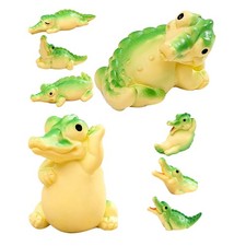 8 pezzi mini animali in resina