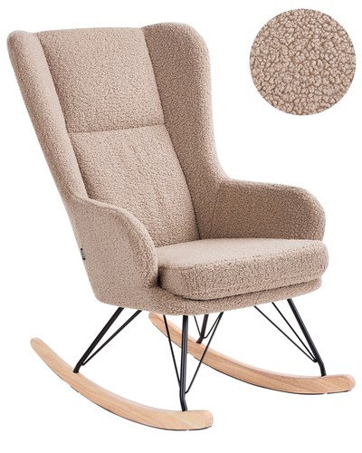 Sedia dondolo boucle - sedia,