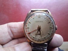 OROLOGIO MECCANICO SIMPHONIE FUNZIONANTE CASSA D. 35 MM CINTURINO NON ORIGINALE 