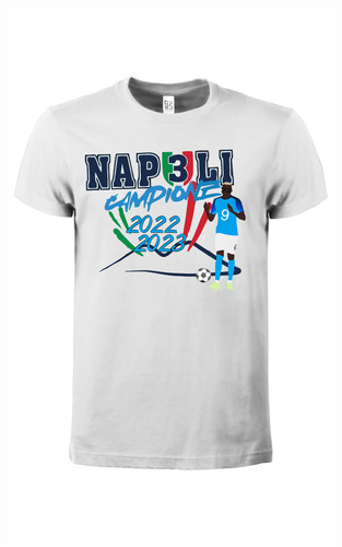 Maglietta unisex bianca napoli - unisex,
