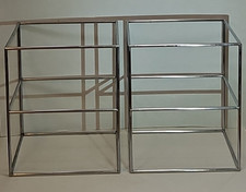 2 ripiani tavolo modulari vintage System Abstracta Poul Cadovius mobili danesi CROMO