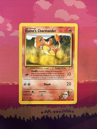 Pokemon card blaine - pokemon, blaine's