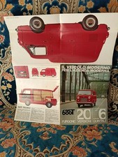 FIAT 600 T - BELLISSIMO DEPLIANT ILLUSTRATO ANNI 60 ORIGINALE COI MODELLI