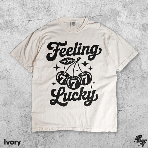 Feeling lucky shirt retro - feeling,
