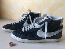 SCARPE SHOES  NIKE BLAZER MID  ALTE nero unisex pelle NUM 40,5 