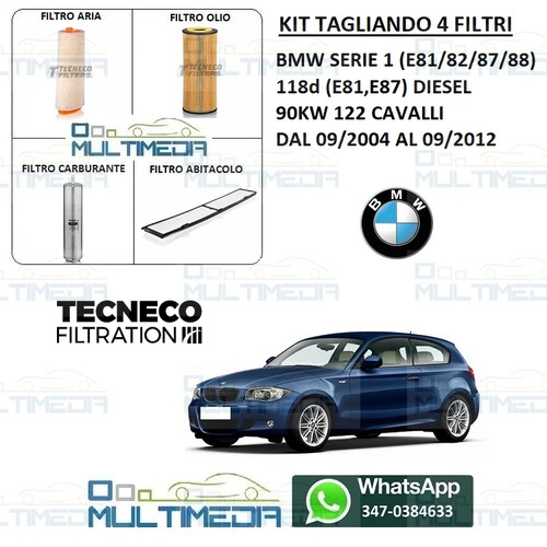 Tagliando filtri tecneco bmw - tagliando,
