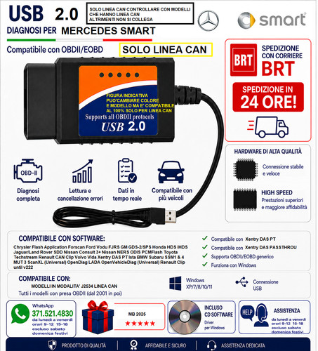 Diagnosi mercedes smart j2534 - diagnosi,