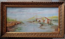 PIASTRELLA MATTONELLA INCORNICIATO CERAMICA IMOLA ARTE FIUMI RARA CERAMICS POTTE