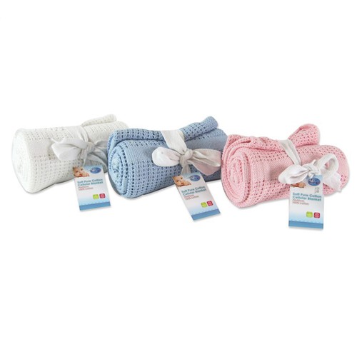 Baby pram blanket - soft, 100%