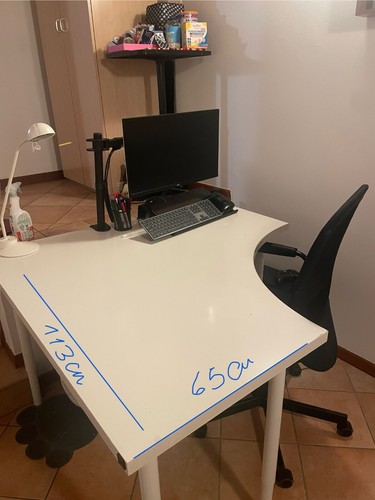 Scrivania bianca angolare ikea - scrivania,