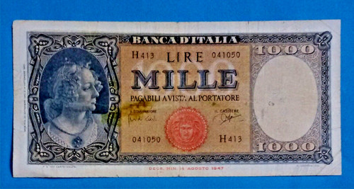 Italia repubblica banconota - repubblica,