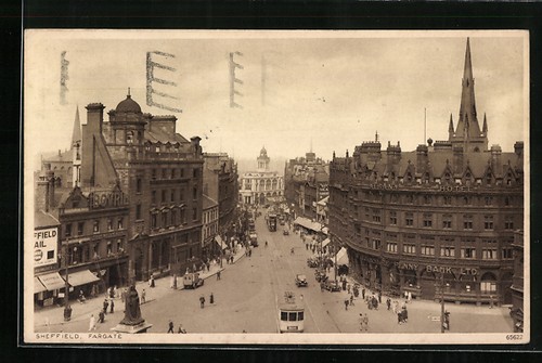 Cartolina sheffield fargate - cartolina, sheffield,