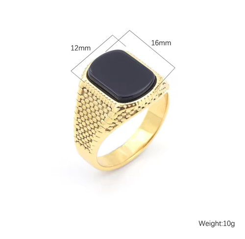 Anello uomo acciaio - acciaio, 316l