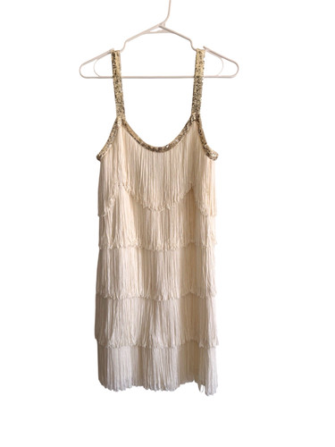 Abito venere bianco con - con, frange