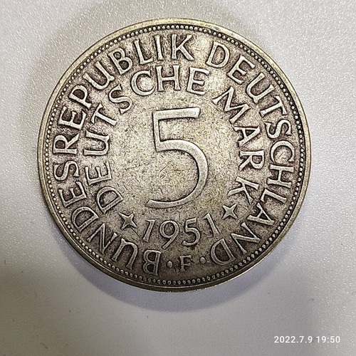 Germania marchi 1951 f - germania, marchi,
