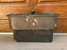 Antica pentola in rame coperchio cucina economica a legna camino vintage Sicilia