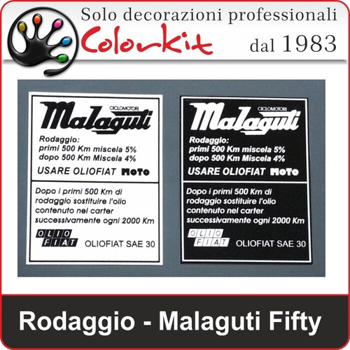 Adesivo rodaggio malaguti - adesivo,
