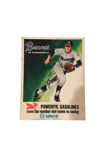 1969 atlanta braves scorebook - atlanta,