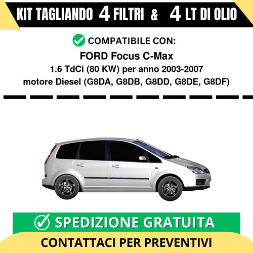 Tagliando per ford - focus, c-max
