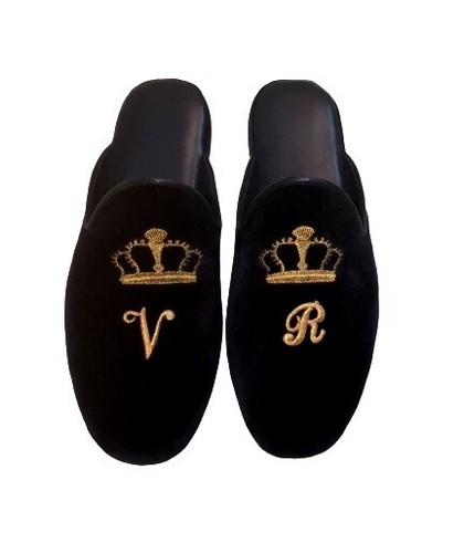 Pantofole velluto geda con - in,