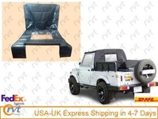 Ricambio Bikini Soft Top per Suzuki Samurai Sj410 Sj413 lunotto posteriore - Nero