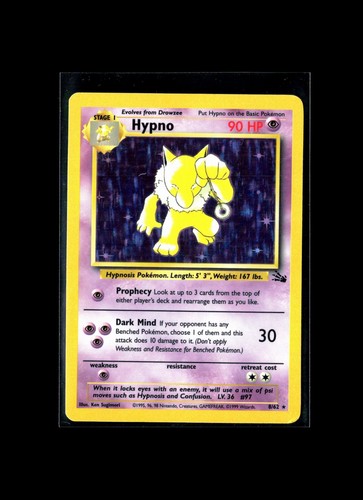 1999 pokémon hypno - pokémon, 8/62