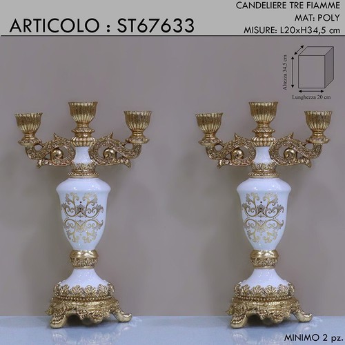 Candeliere stile barocco pz - candeliere, 2